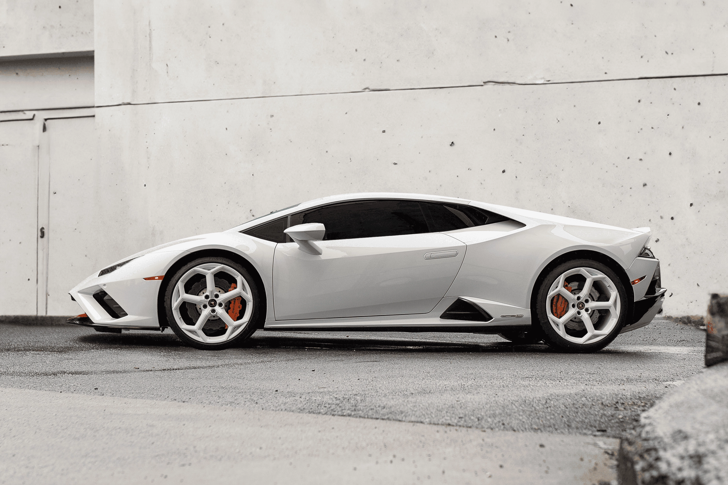 White supercar with Peelclear clear protection